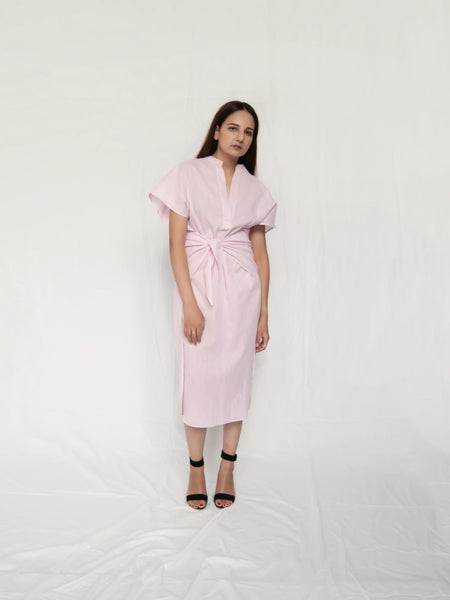 The Kimono in Pink Linen