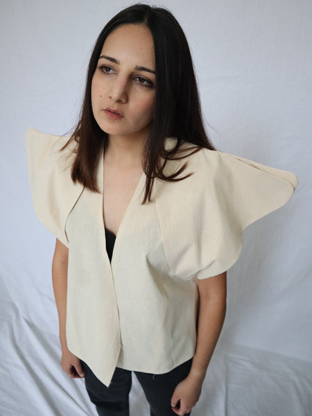 Look 02. Symmetrical Jacket with Wings, Made-to-Order - FRONT